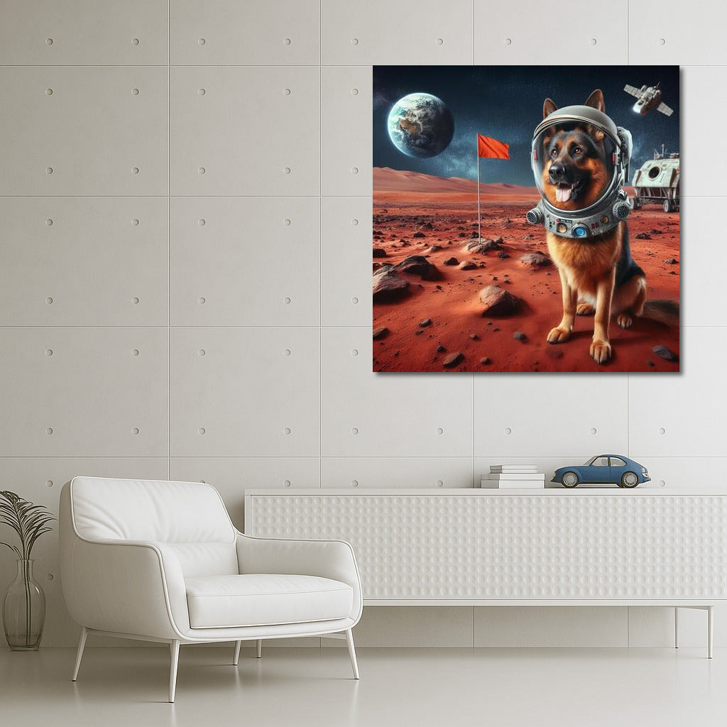 German Shepherd on Mars: A Space Adventure for Dreamers