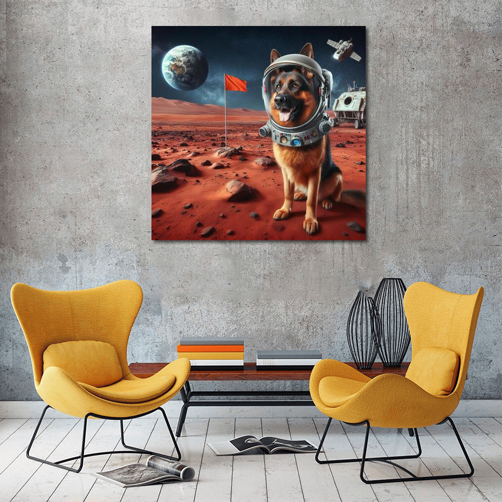 German Shepherd on Mars: A Space Adventure for Dreamers