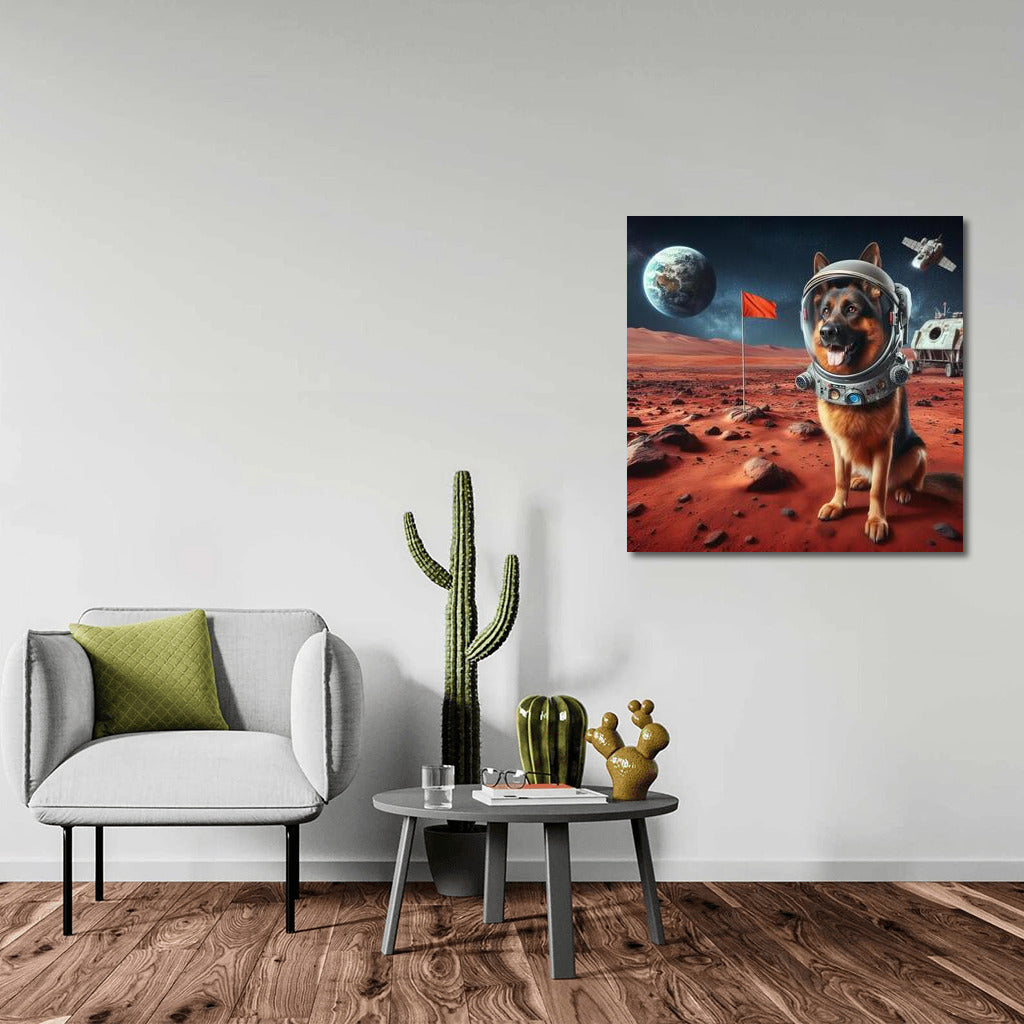 German Shepherd on Mars: A Space Adventure for Dreamers