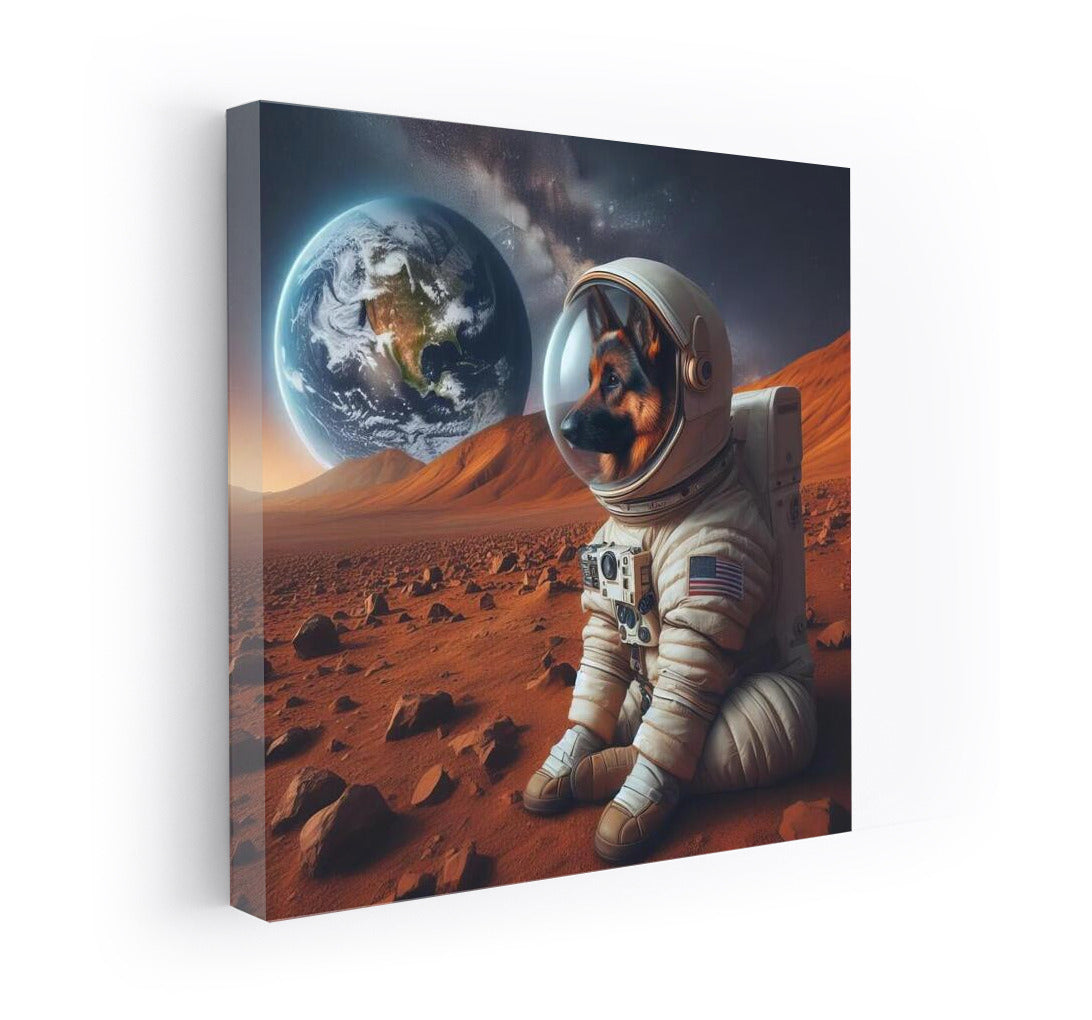 German Shepherd in a Spacesuit: Martian Dreams of Earth