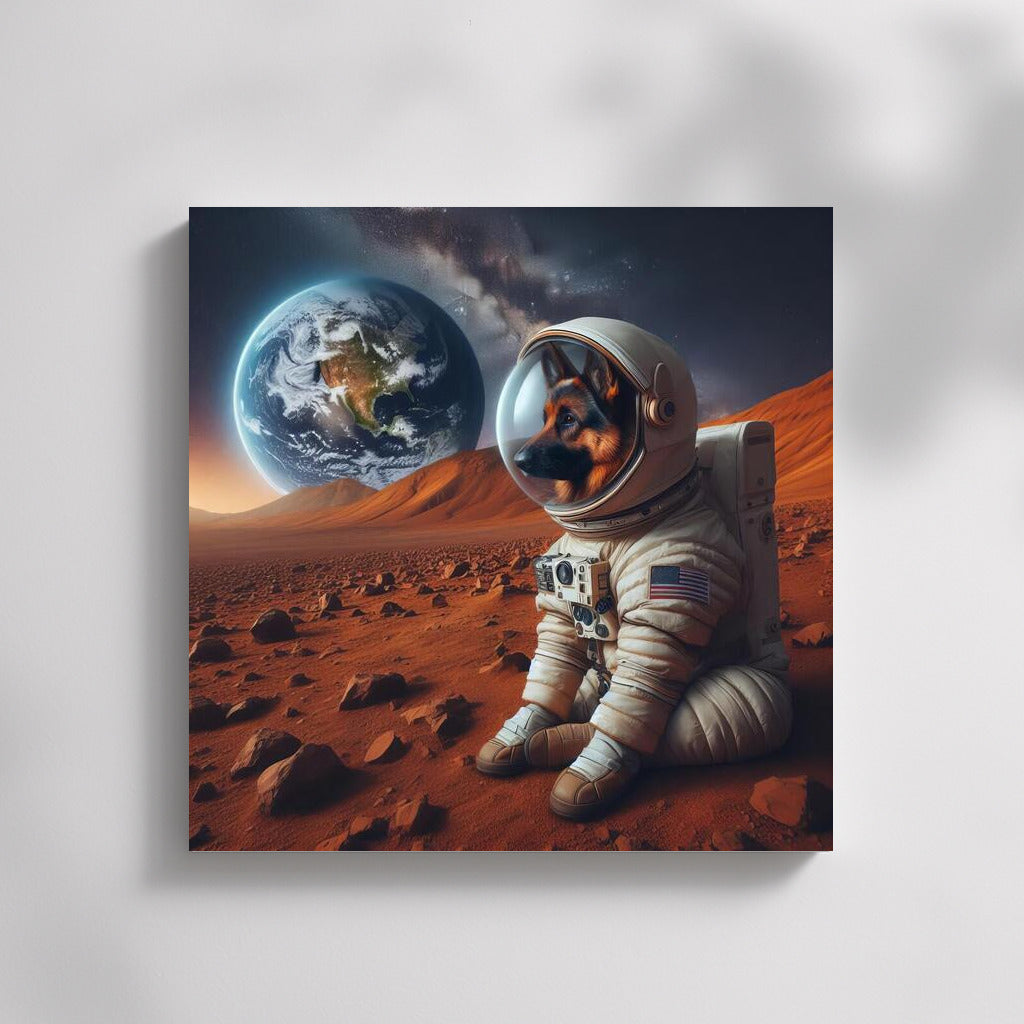 German Shepherd in a Spacesuit: Martian Dreams of Earth