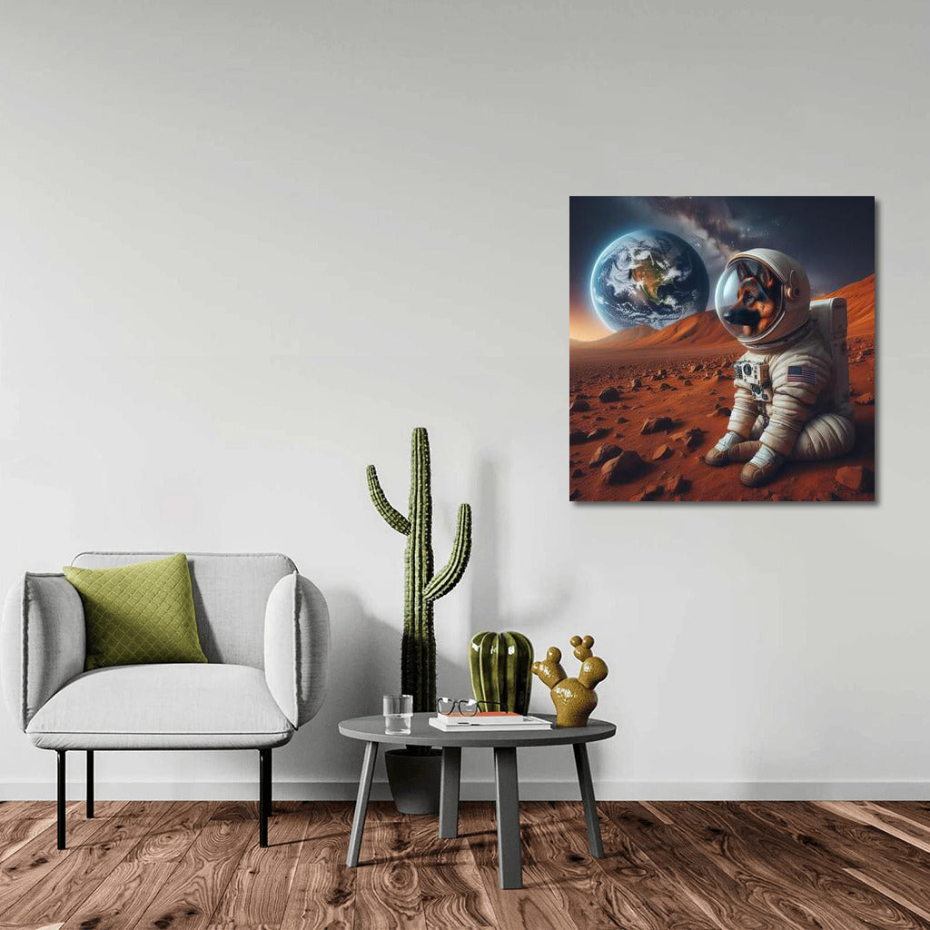 German Shepherd in a Spacesuit: Martian Dreams of Earth