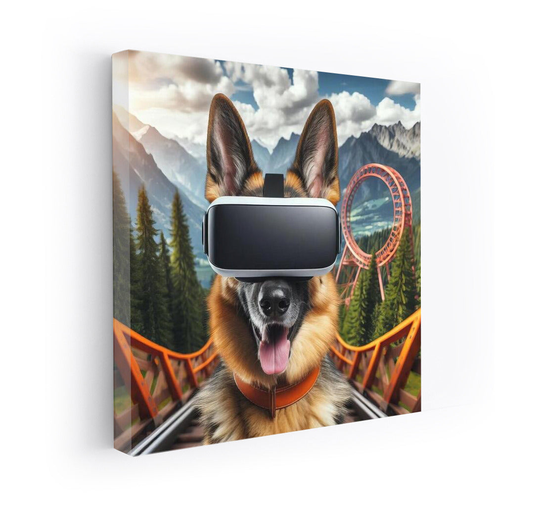 German Shepherd in Virtual Reality: Dive into the Future
