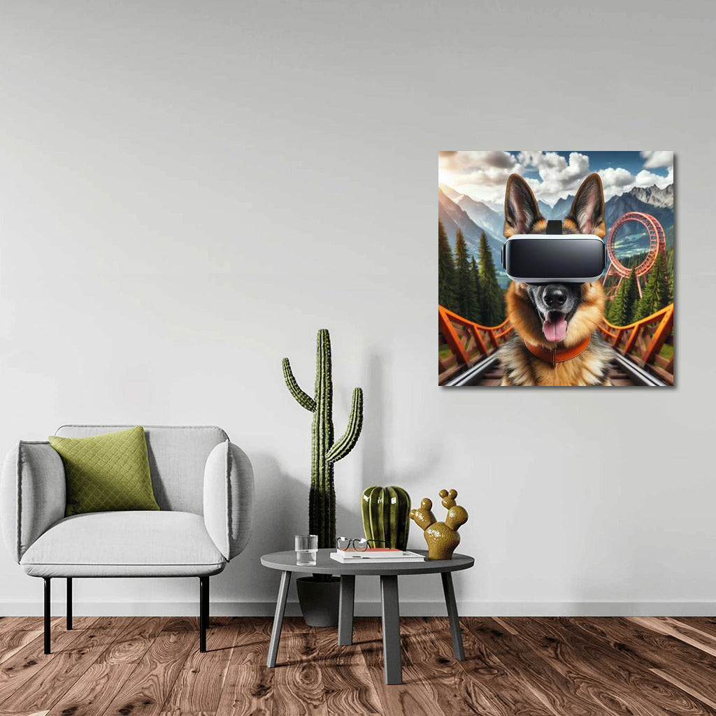 German Shepherd in Virtual Reality: Dive into the Future