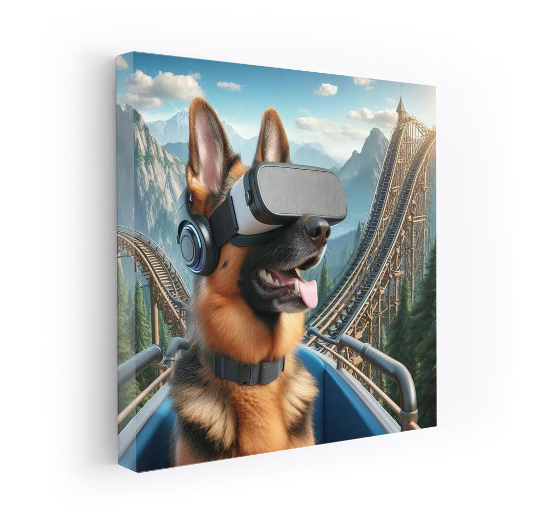 Virtual Reality Through the Eyes of a German Shepherd: Immersion in the World of 4D