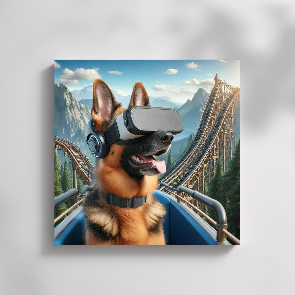 Virtual Reality Through the Eyes of a German Shepherd: Immersion in the World of 4D