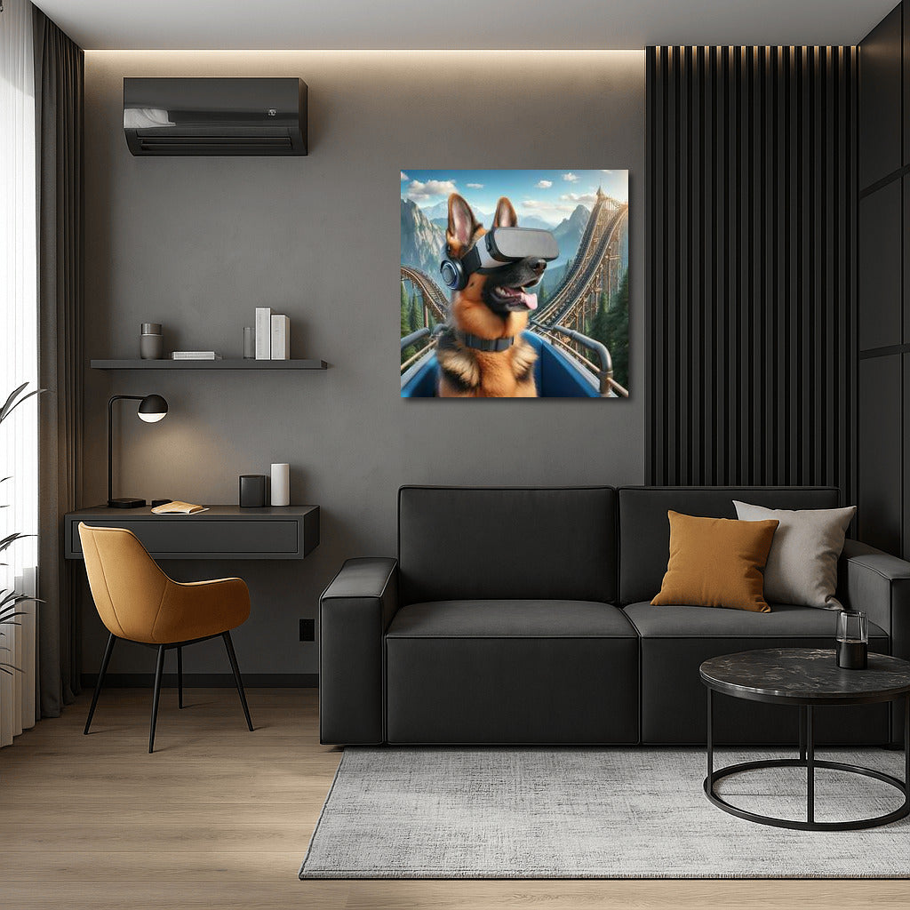 Virtual Reality Through the Eyes of a German Shepherd: Immersion in the World of 4D
