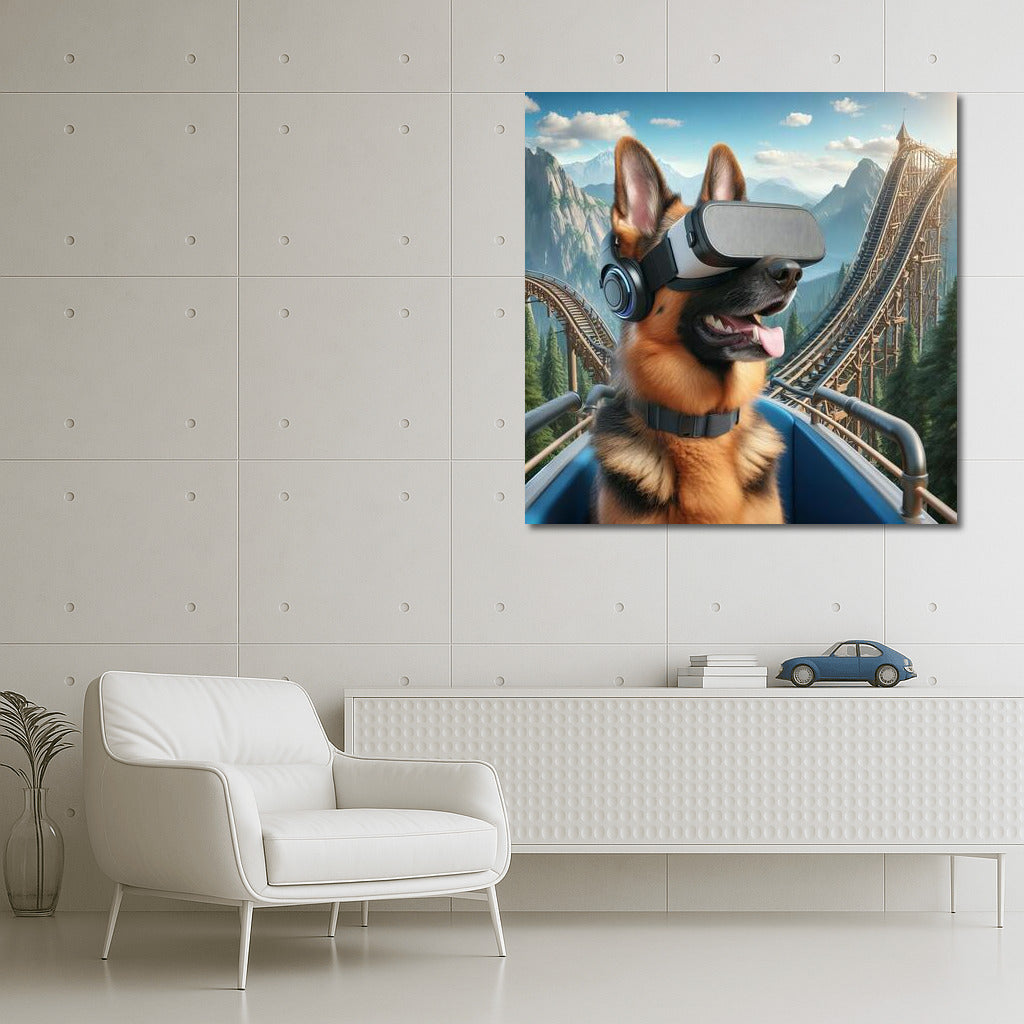 Virtual Reality Through the Eyes of a German Shepherd: Immersion in the World of 4D