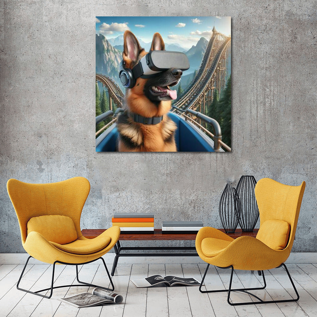 Virtual Reality Through the Eyes of a German Shepherd: Immersion in the World of 4D