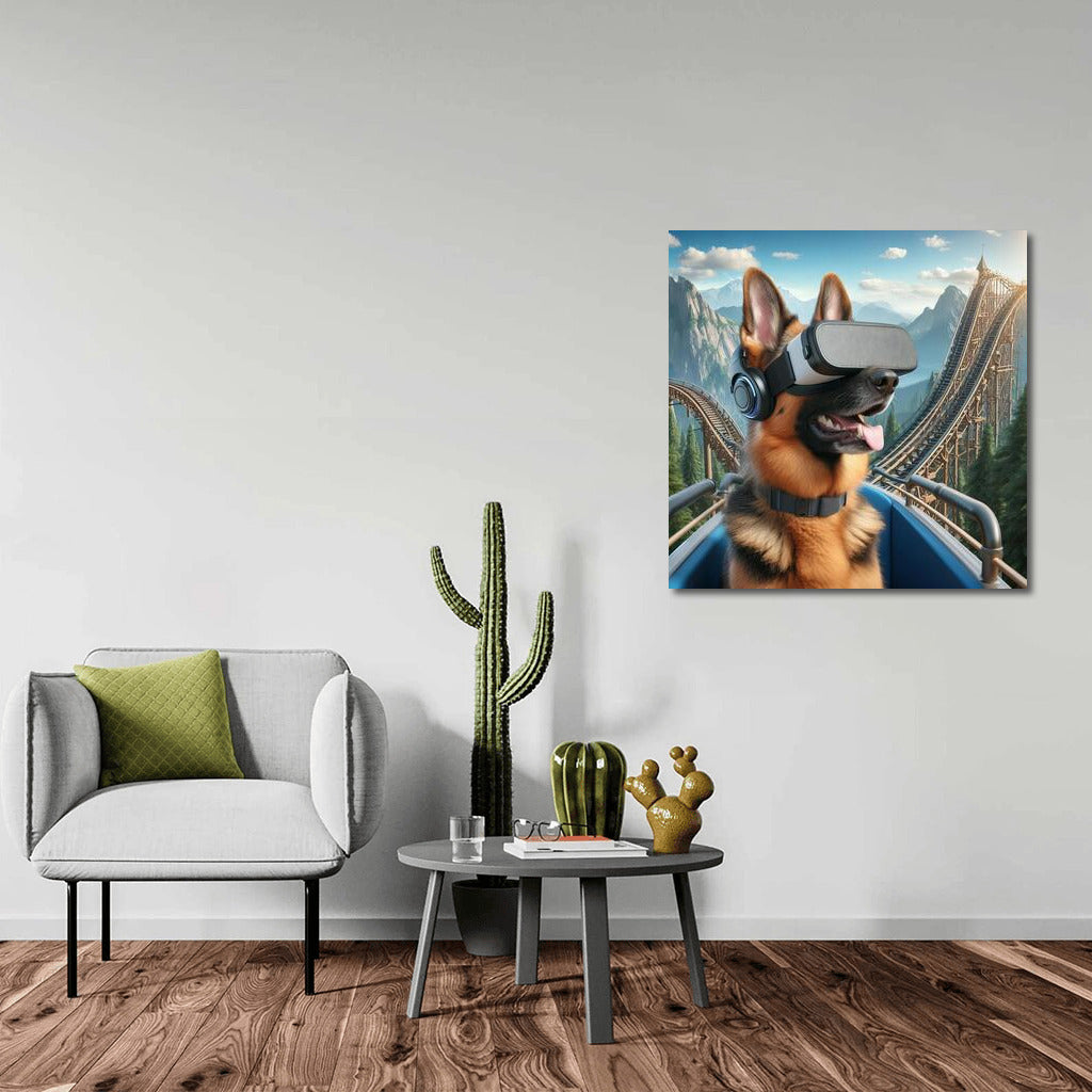 Virtual Reality Through the Eyes of a German Shepherd: Immersion in the World of 4D