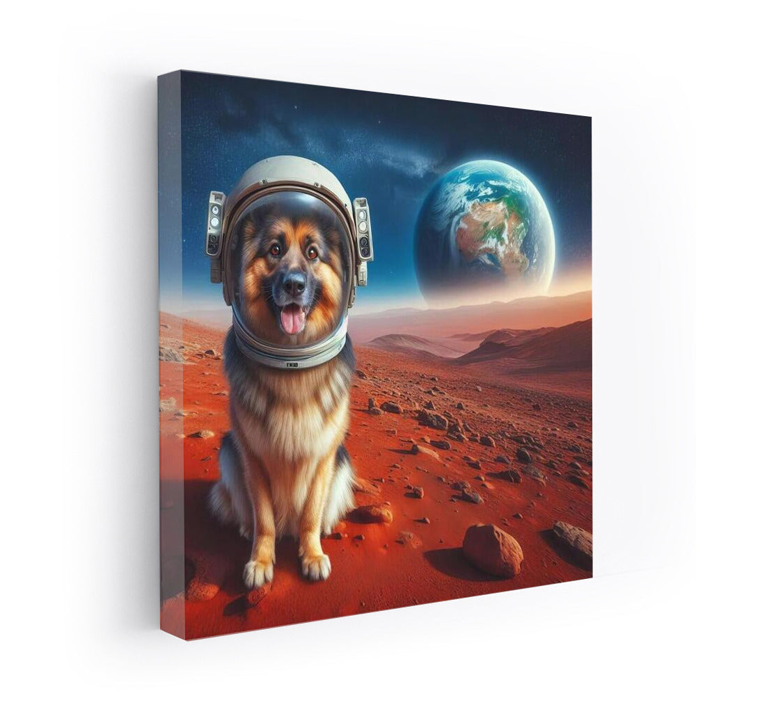 Space Adventure: German Shepherd on Mars