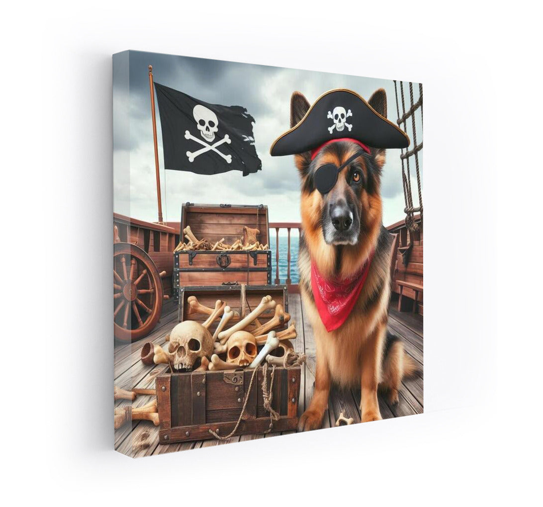 Captain's Ship: German Shepherd in a Pirate Adventure