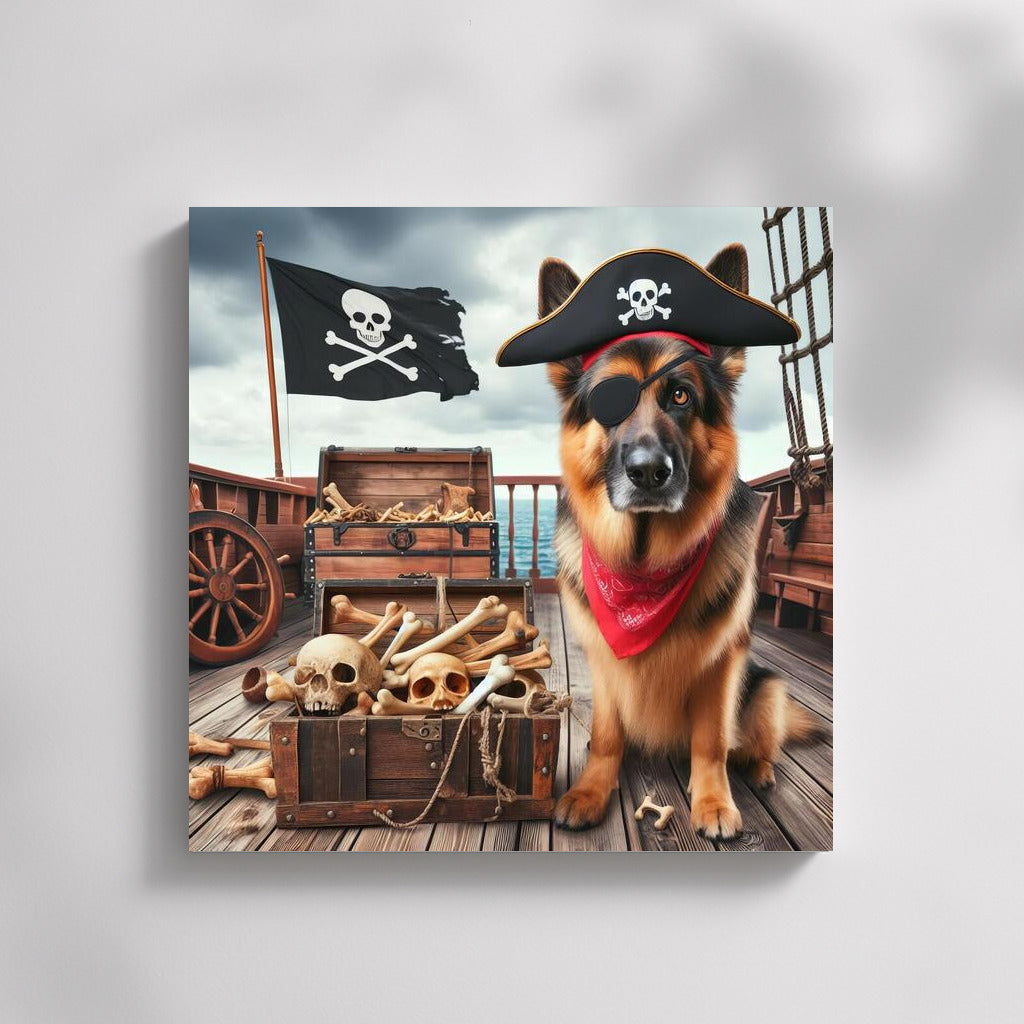 Captain's Ship: German Shepherd in a Pirate Adventure