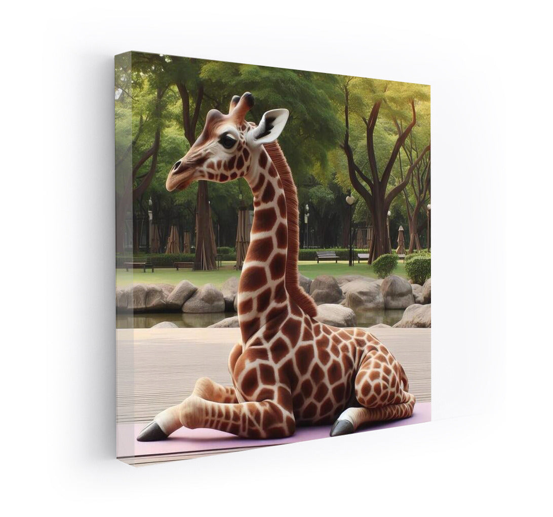 Yoga Giraffe in the Park: Exotic Inspiration for Your Home