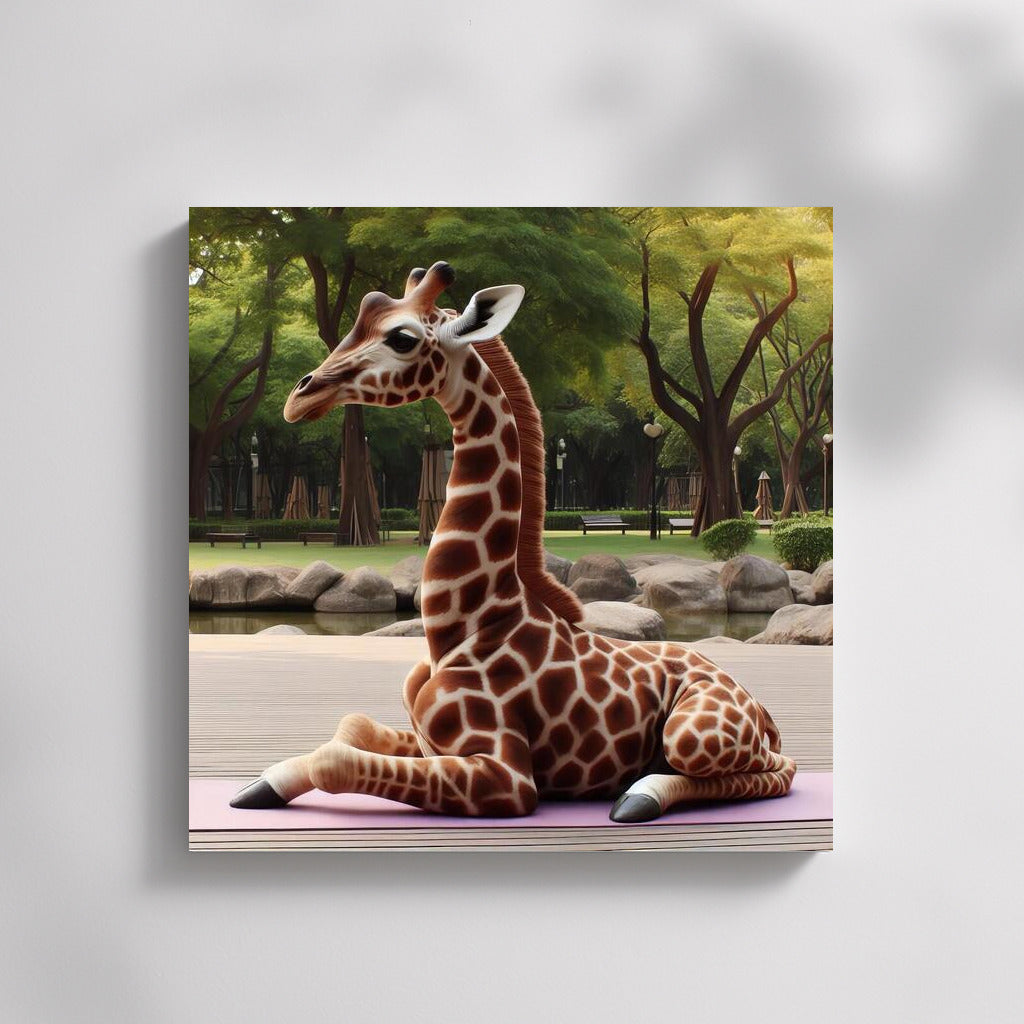 Yoga Giraffe in the Park: Exotic Inspiration for Your Home
