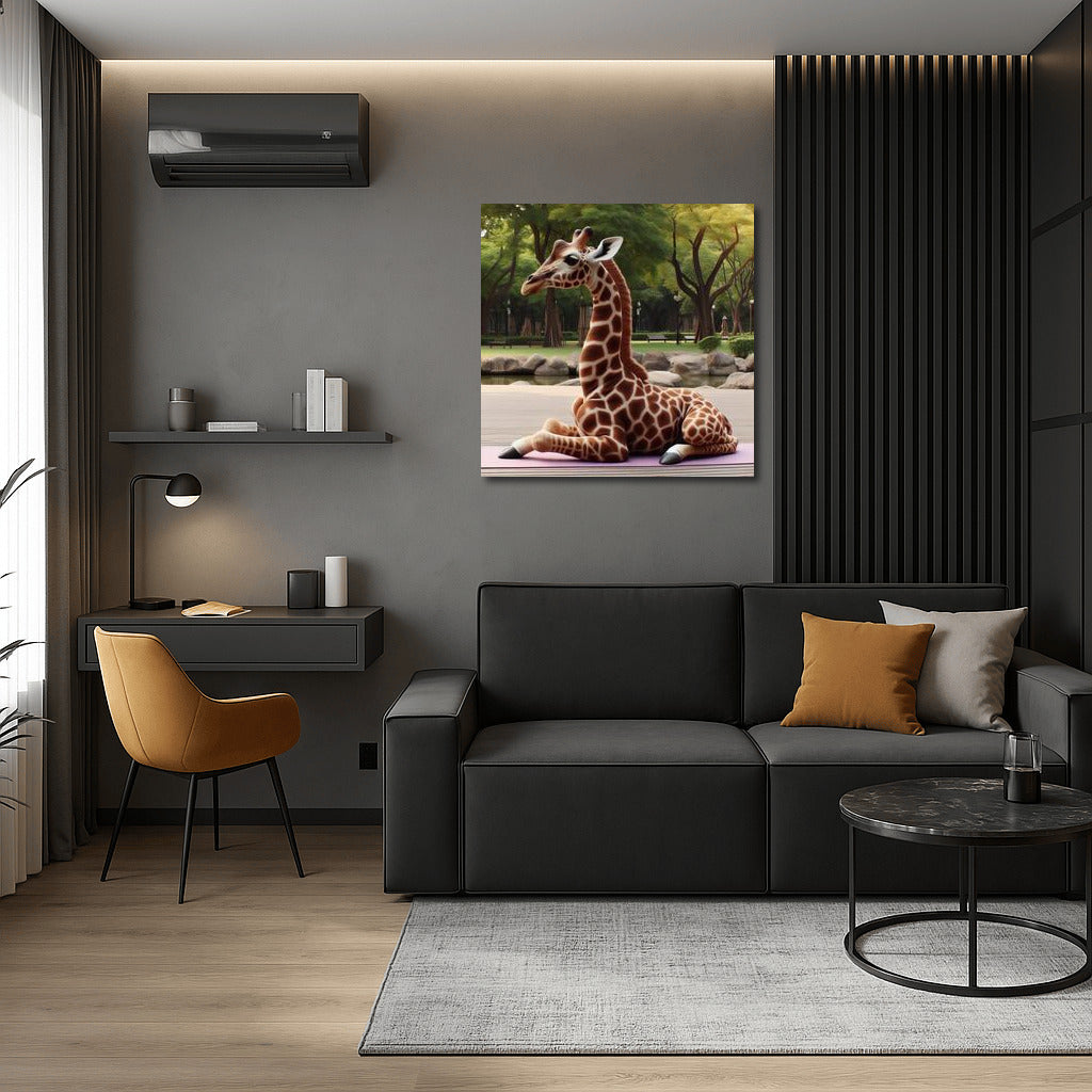 Yoga Giraffe in the Park: Exotic Inspiration for Your Home