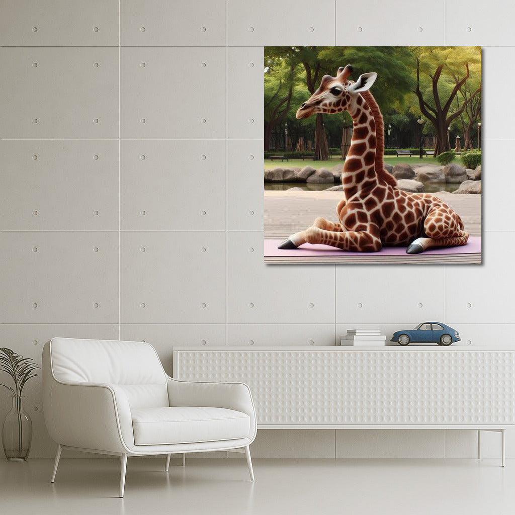 Yoga Giraffe in the Park: Exotic Inspiration for Your Home