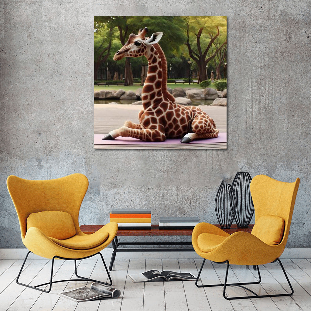 Yoga Giraffe in the Park: Exotic Inspiration for Your Home