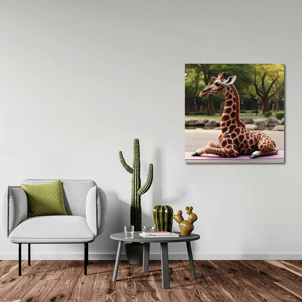 Yoga Giraffe in the Park: Exotic Inspiration for Your Home