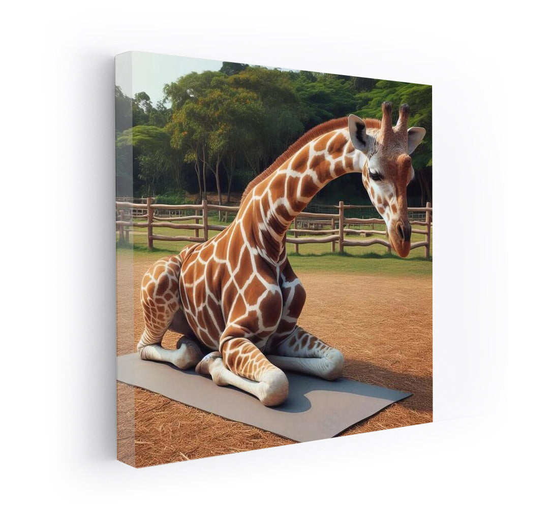 Giraffe Yoga in the Park: Spiritual Balance on the Mat
