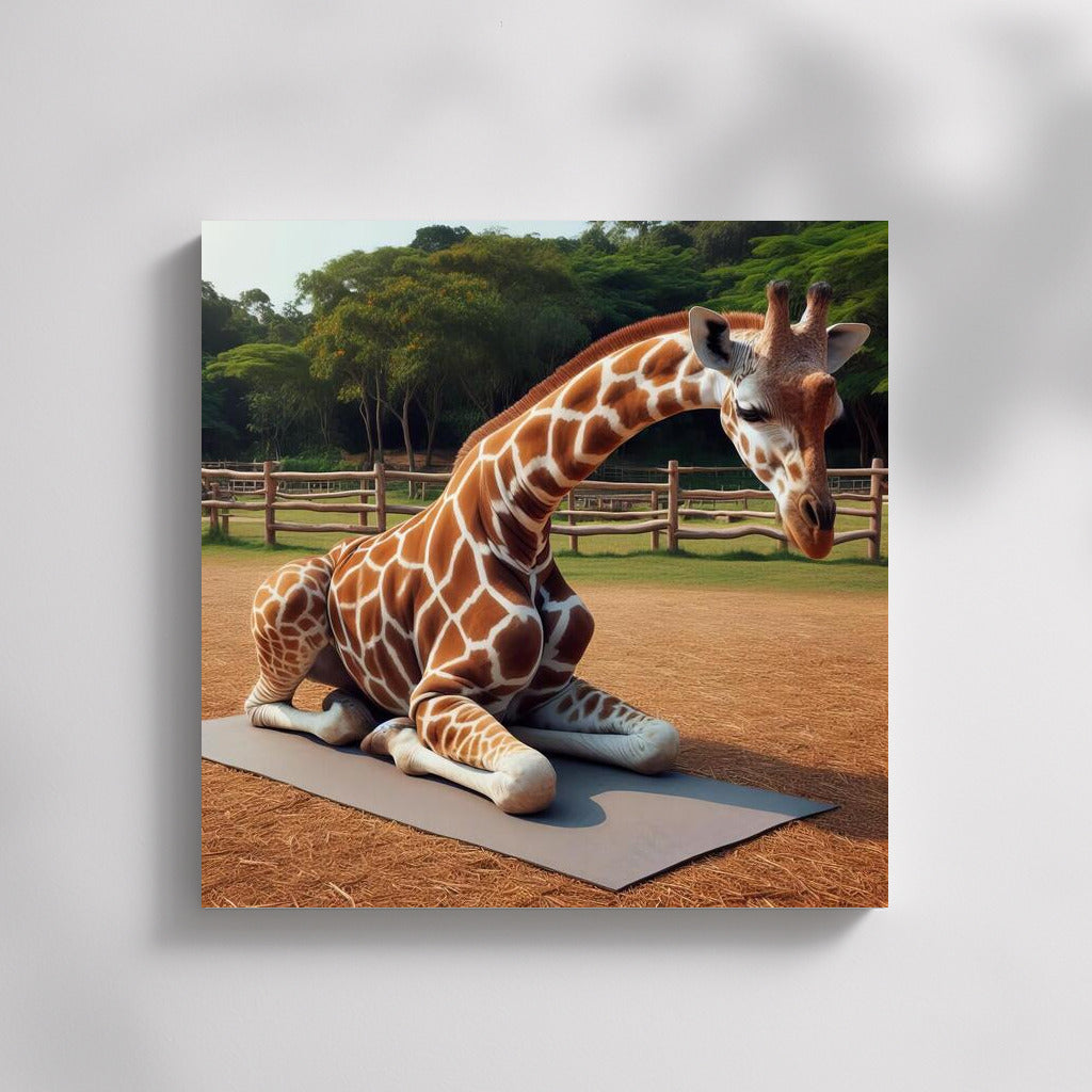 Giraffe Yoga in the Park: Spiritual Balance on the Mat