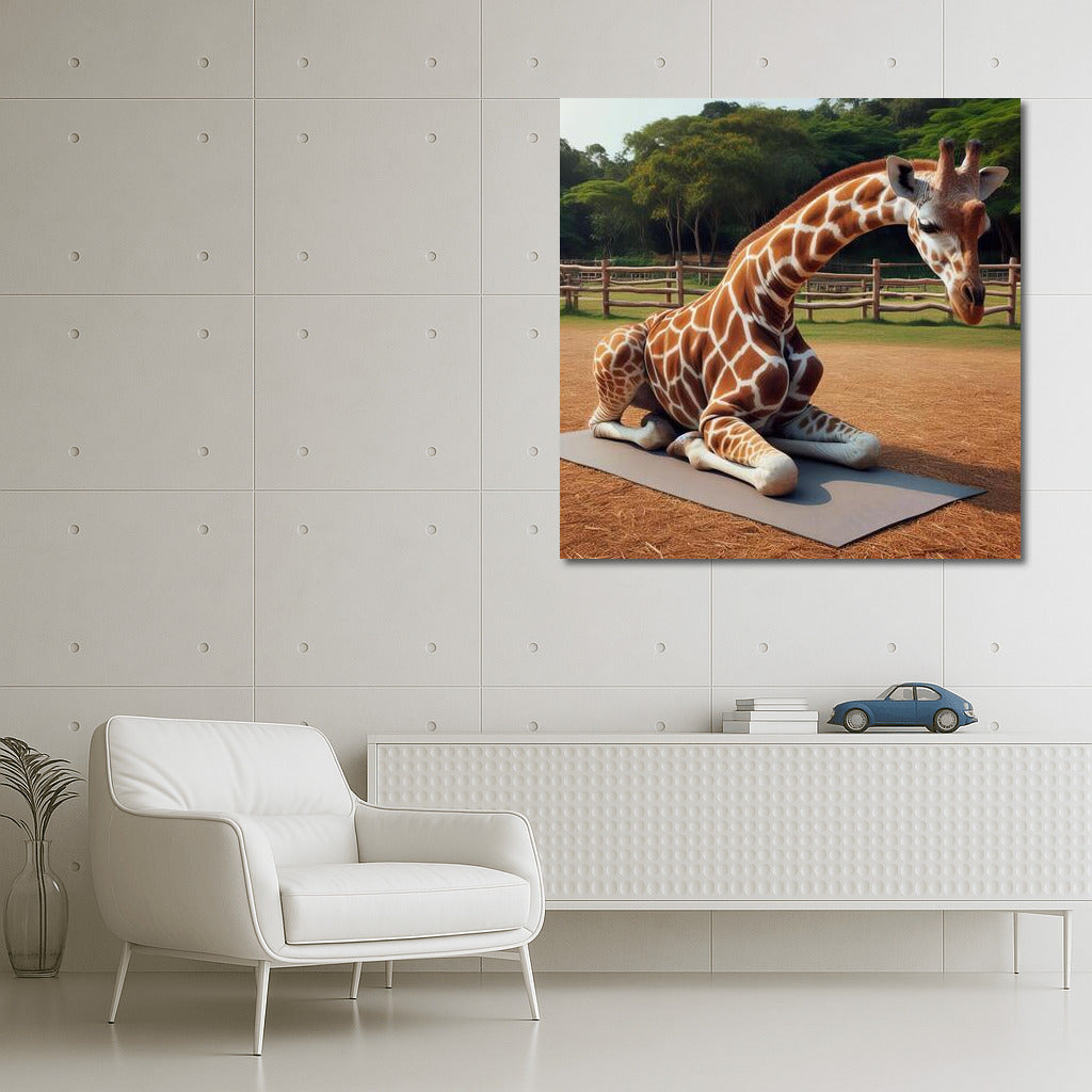Giraffe Yoga in the Park: Spiritual Balance on the Mat