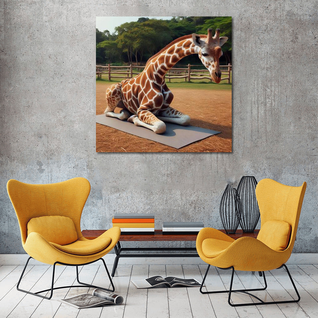 Giraffe Yoga in the Park: Spiritual Balance on the Mat