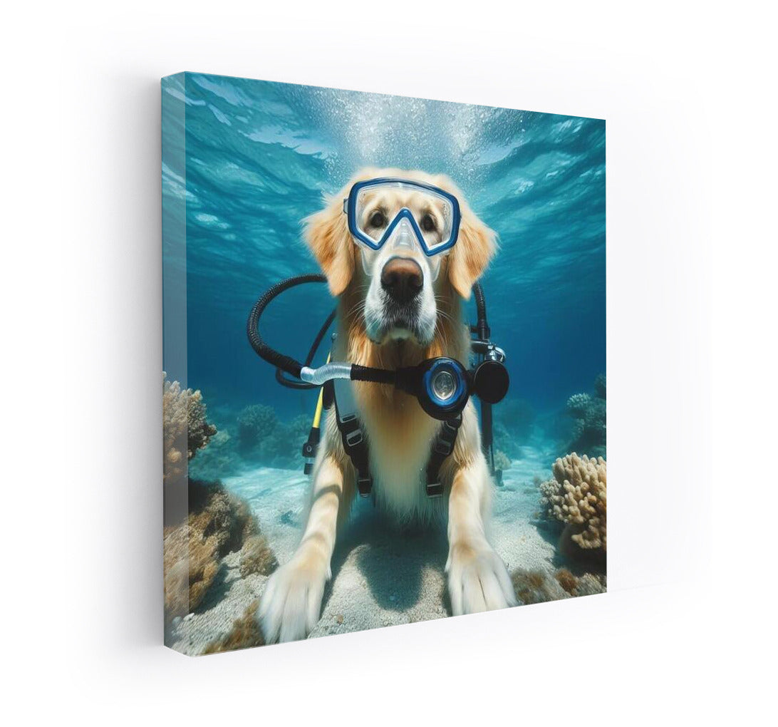 Golden Retriever Underwater: Dive into Dreams