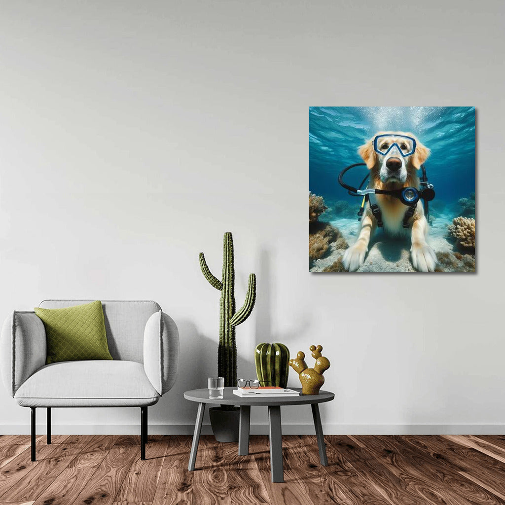 Golden Retriever Underwater: Dive into Dreams