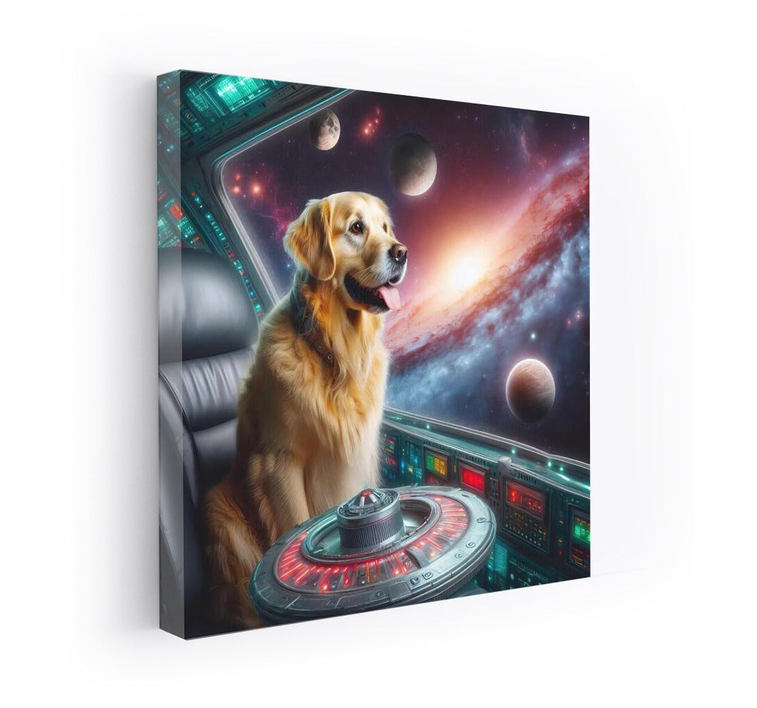 Golden Retriever Star Trek: Space Journey Through the Galaxies
