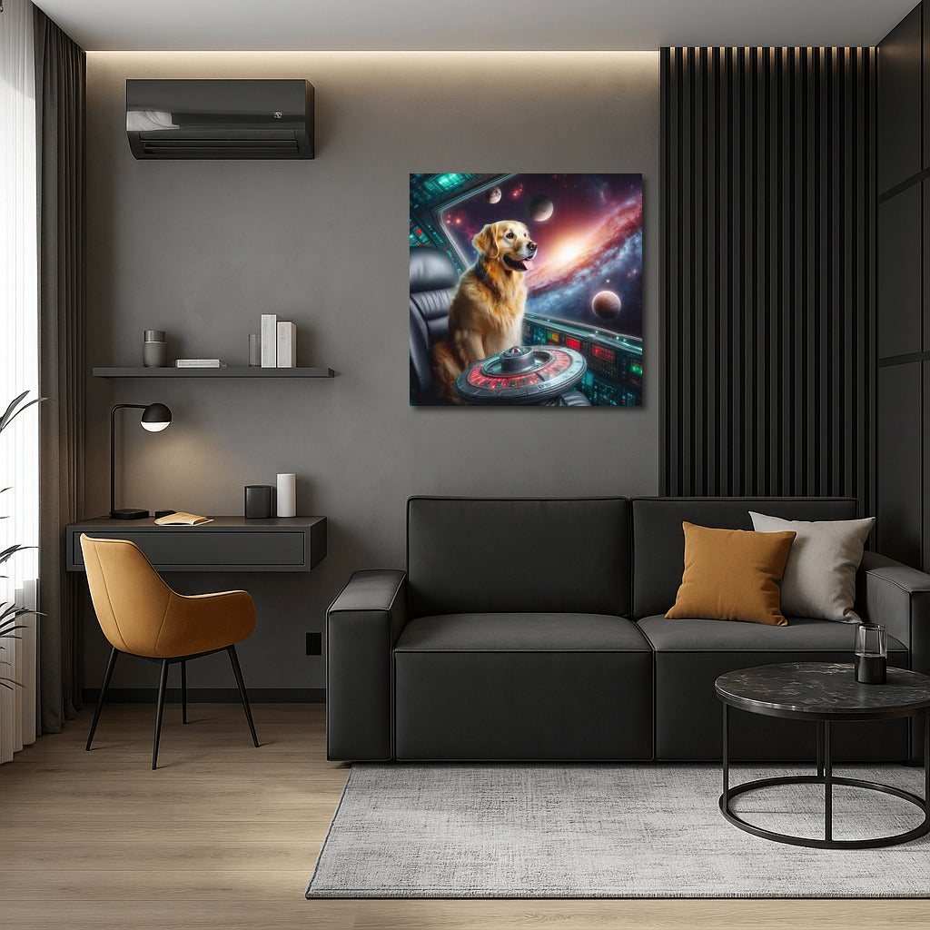 Golden Retriever Star Trek: Space Journey Through the Galaxies