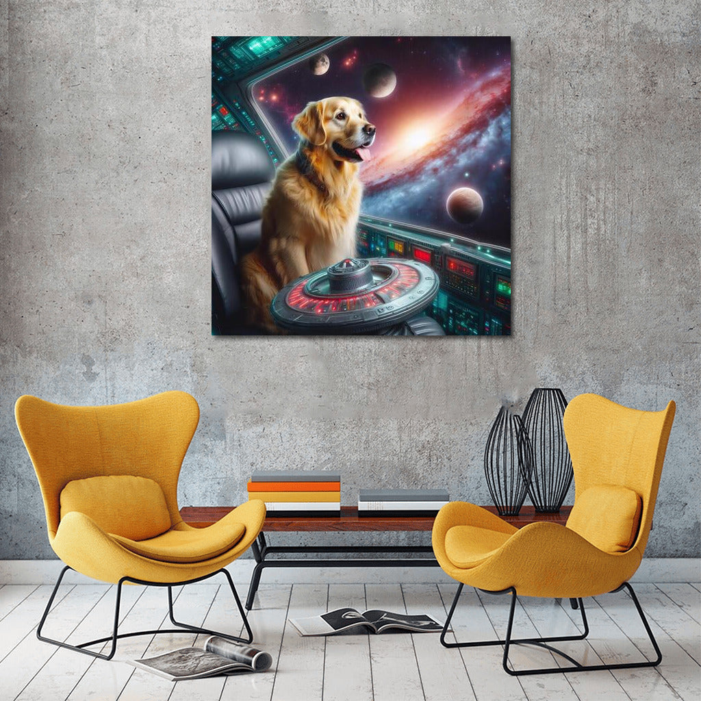 Golden Retriever Star Trek: Space Journey Through the Galaxies