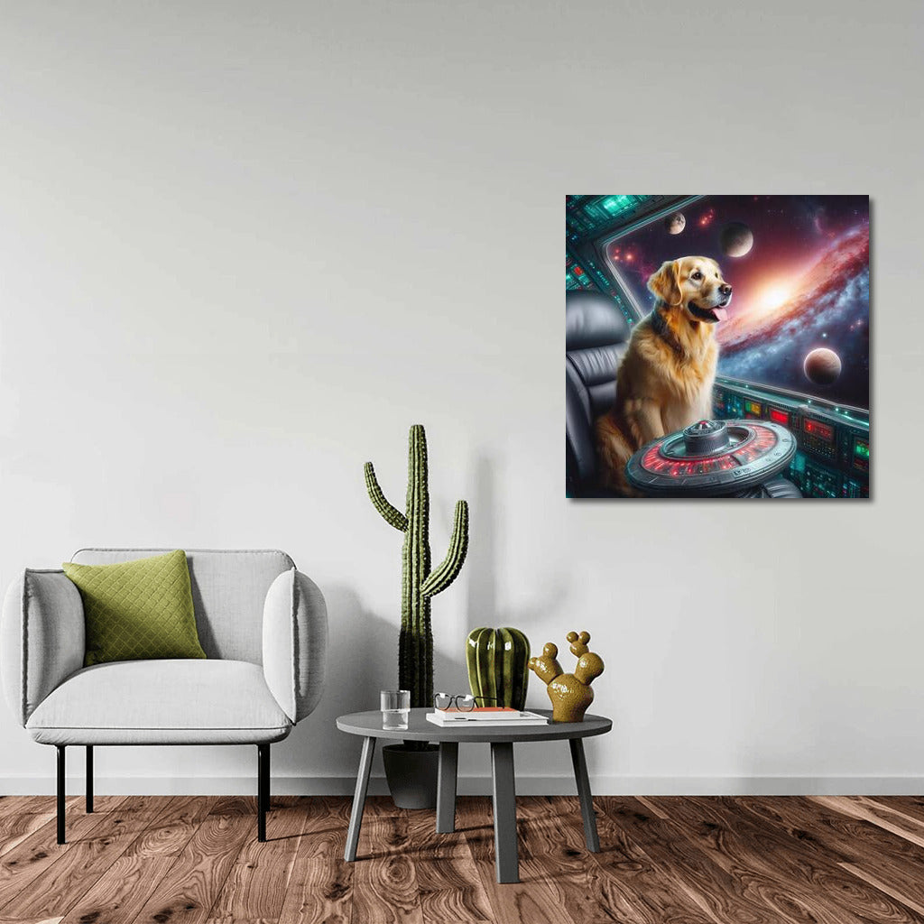 Golden Retriever Star Trek: Space Journey Through the Galaxies