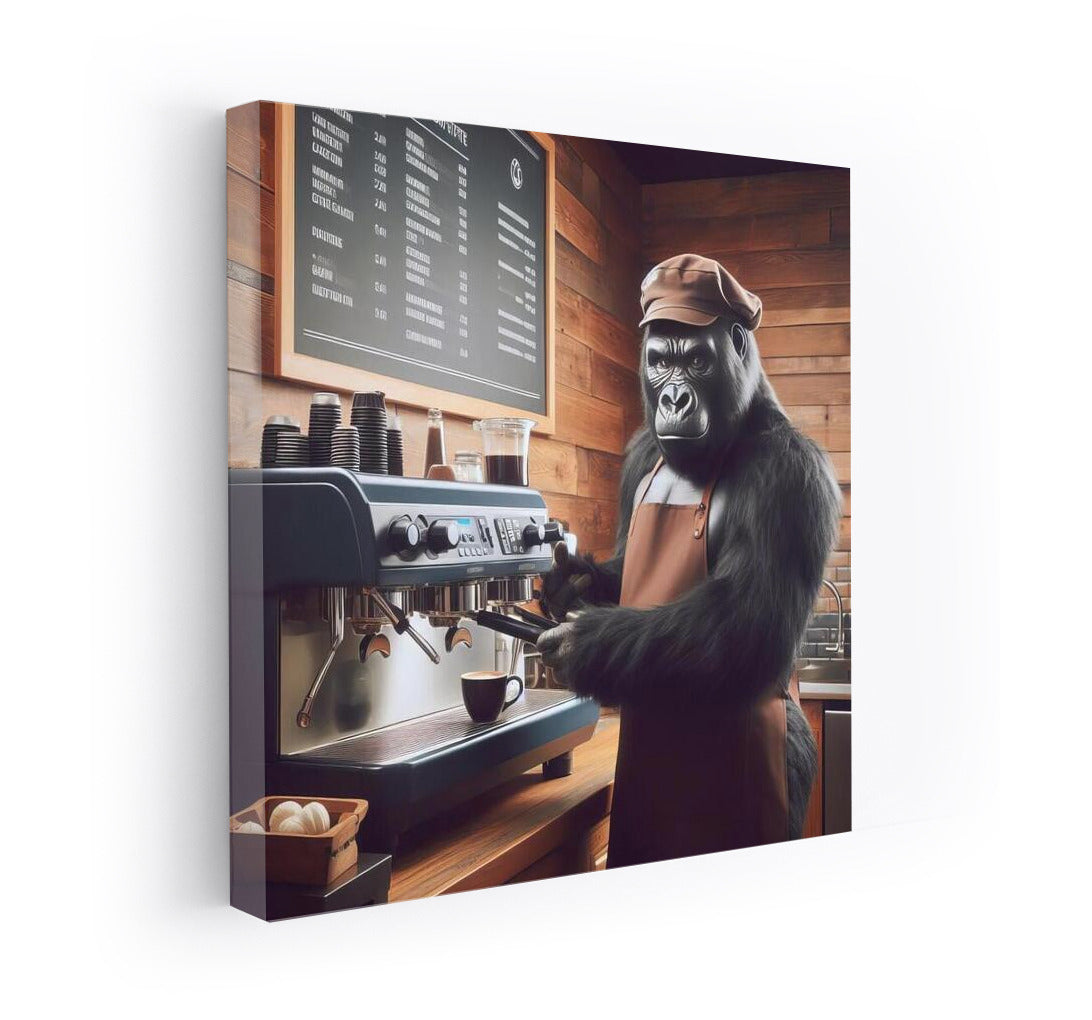 Gorilla Barista: Coffee Gourmet in Action