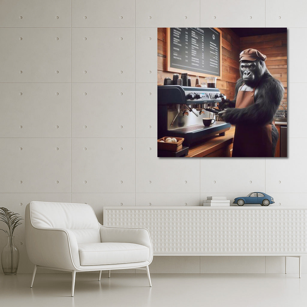Gorilla Barista: Coffee Gourmet in Action