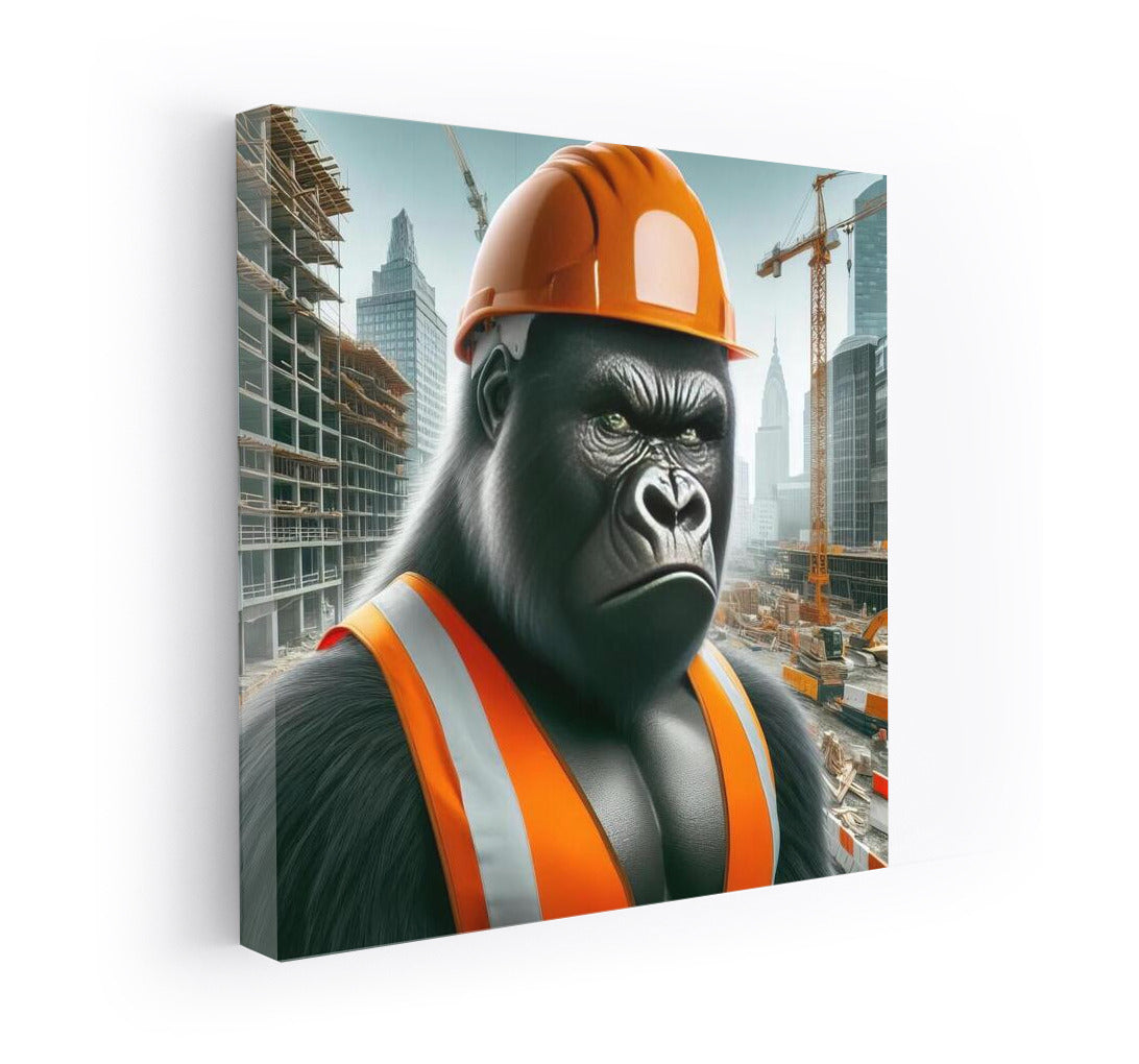 Gorilla Builder: Strength and Determination in Action