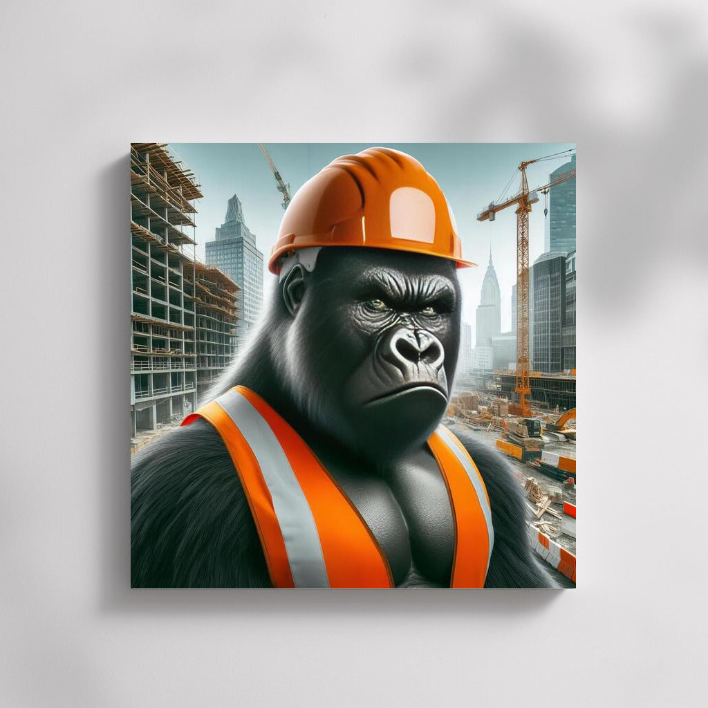 Gorilla Builder: Strength and Determination in Action