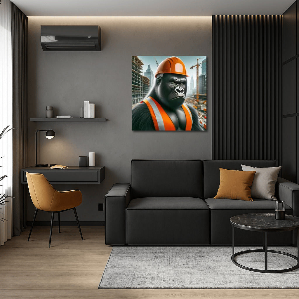 Gorilla Builder: Strength and Determination in Action