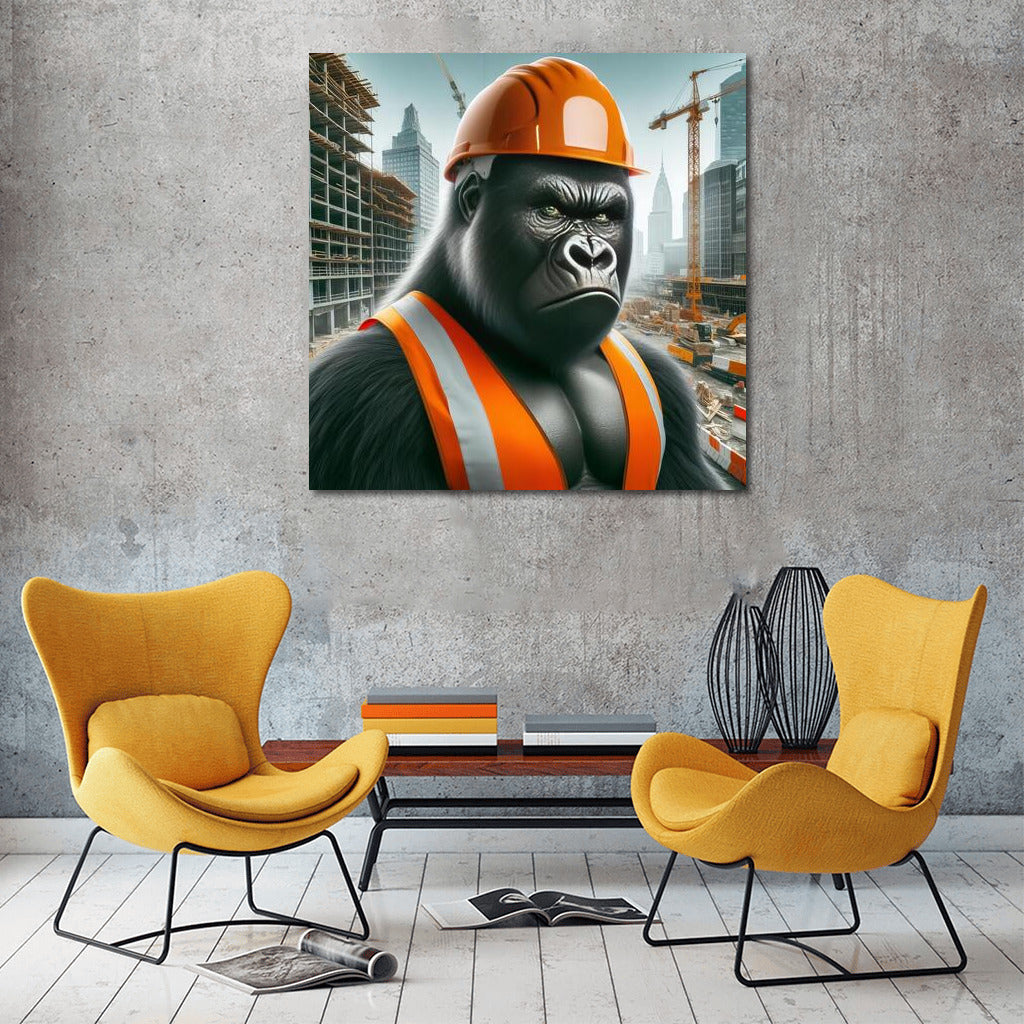 Gorilla Builder: Strength and Determination in Action