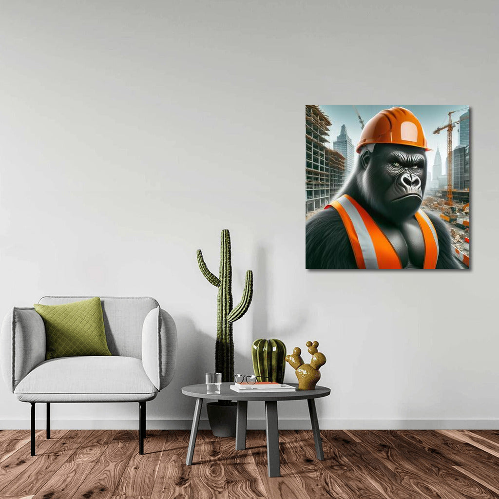 Gorilla Builder: Strength and Determination in Action