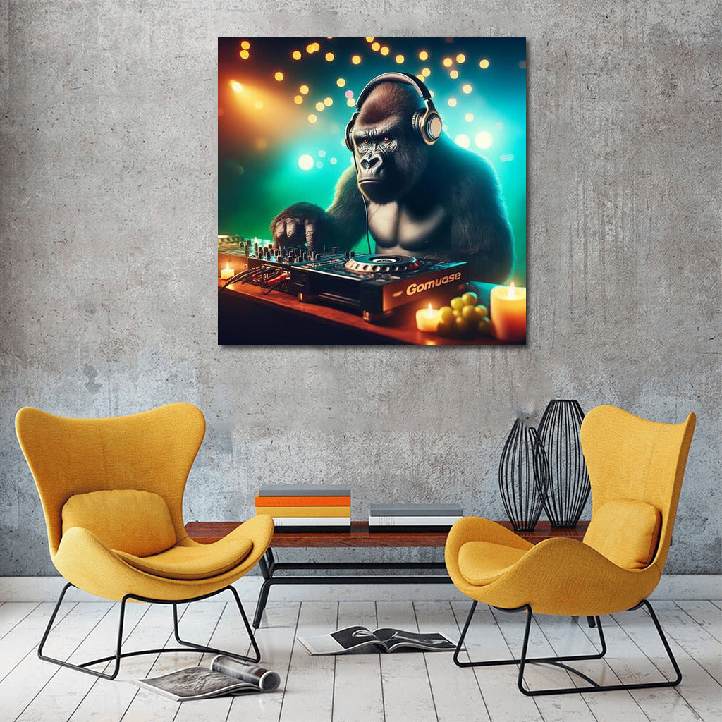 Music Magic: Gorilla DJ 4 in Headphones