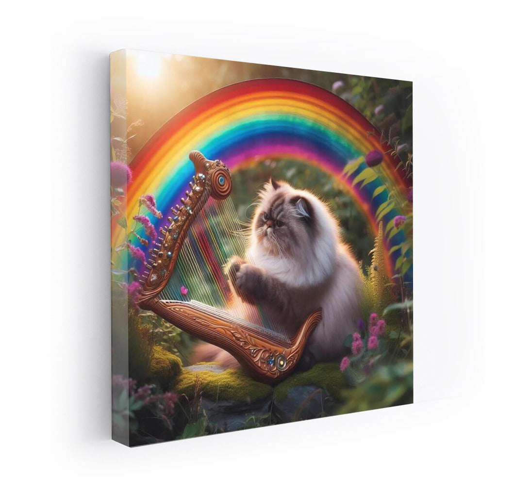 Himalayan Cat and Rainbow Harp: The Magic of Nature's Music