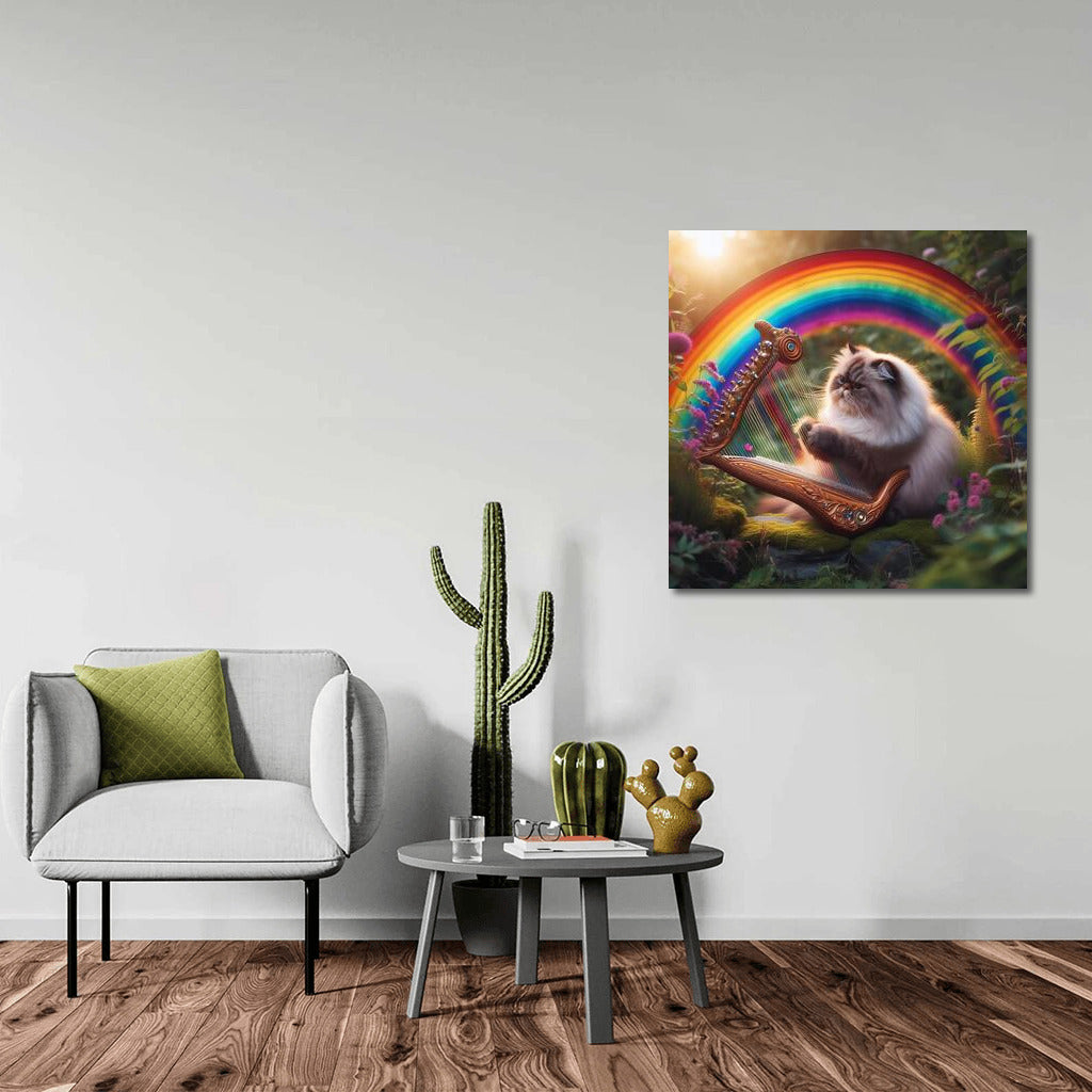 Himalayan Cat and Rainbow Harp: The Magic of Nature's Music