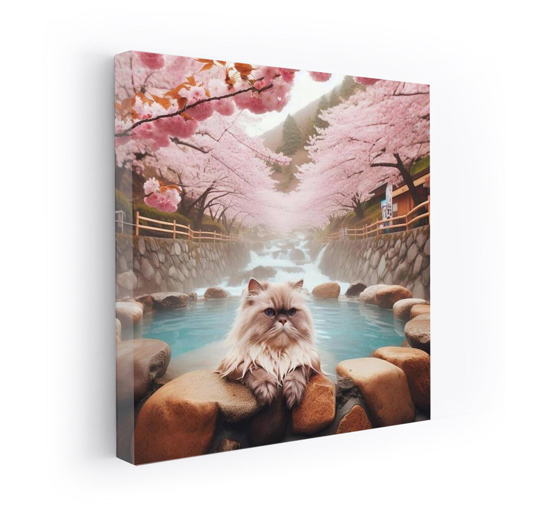 Himalayan Cat in Japanese Paradise: Relaxing in Sakura