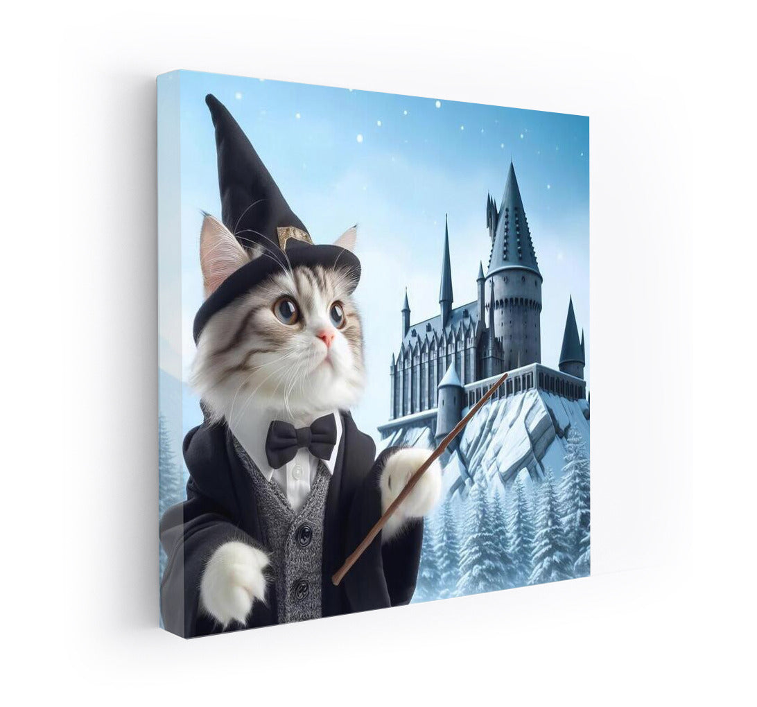 The Wizard Cat at Hogwarts: Harry Potter-Style Magic