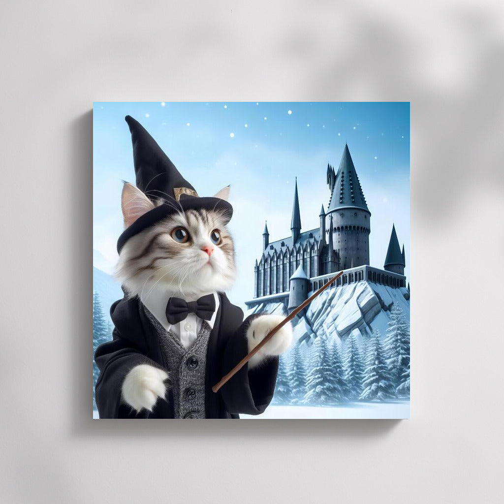 The Wizard Cat at Hogwarts: Harry Potter-Style Magic