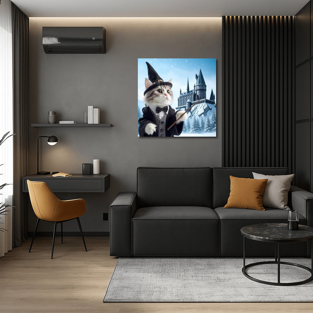 The Wizard Cat at Hogwarts: Harry Potter-Style Magic