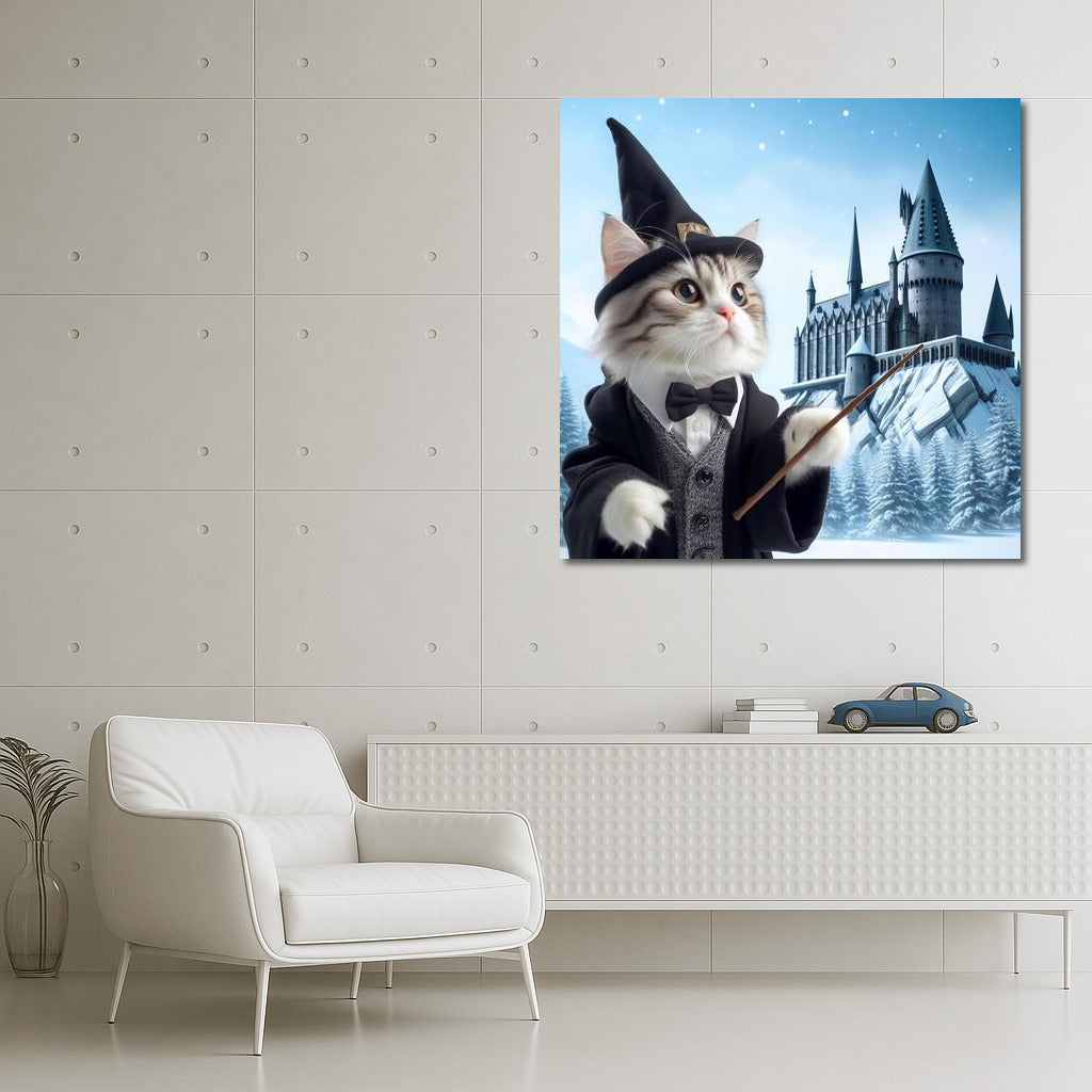 The Wizard Cat at Hogwarts: Harry Potter-Style Magic