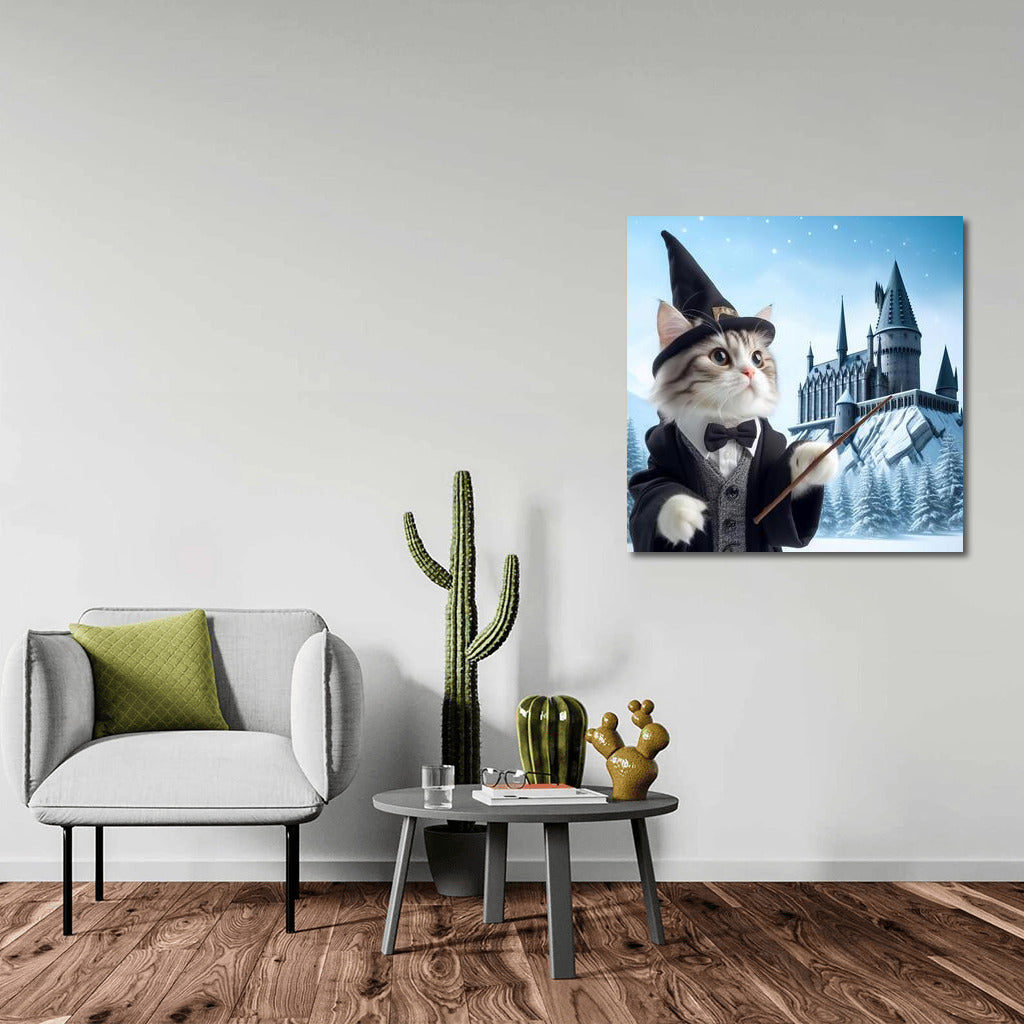 The Wizard Cat at Hogwarts: Harry Potter-Style Magic