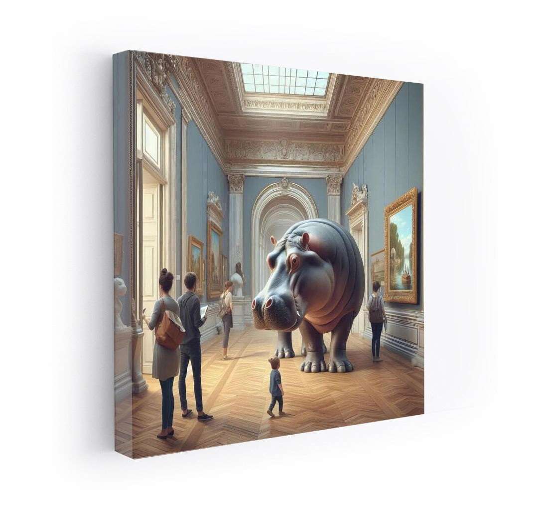 Hippopotamus in the Museum: A Bright Accent for the Interior